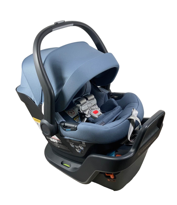 used UPPAbaby MESA MAX Infant Car Seat and Base, 2023, Gregory Blue Melange