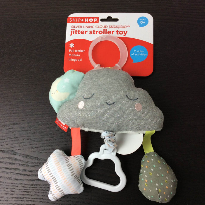 secondhand Skip Hop Silver Lining Cloud Jitter Stroller Toy