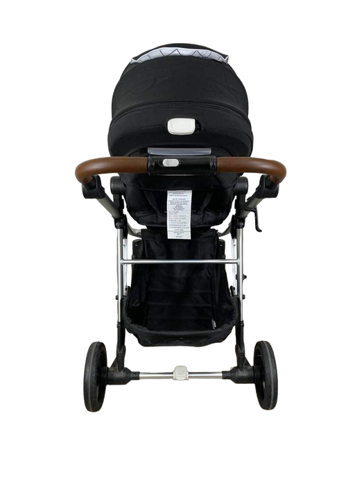 Mockingbird Single to Double Stroller, 2023, Silver with Penny Leather, Windowpane, Black