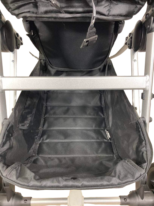 Mockingbird Single to Double Stroller, 2023, Silver with Penny Leather, Watercolor Drops, Black