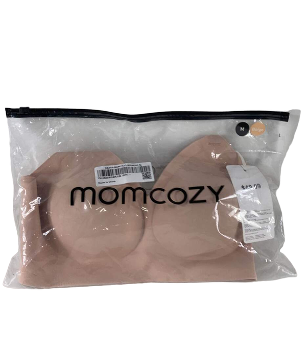 used Momcozy SMOOTH- Ultra Soft Omni Maternity Nursing Bra, Medium Beige