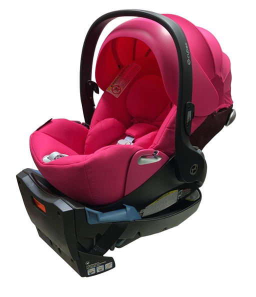 used Cybex Cloud Q Infant Car Seat with SensorSafe, Passion Pink, 2021