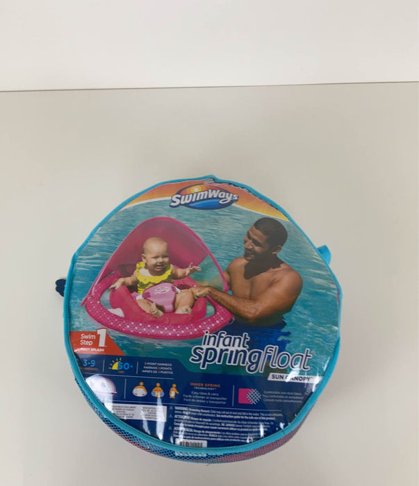 used SwimWays Baby Spring Float Without Sun Canopy, Pink