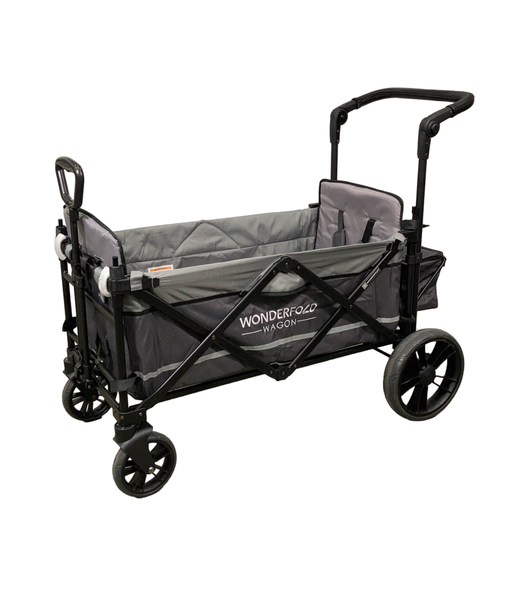 secondhand Wonderfold X2 Push + Pull Double Stroller Wagon, 2022, Stone Gray