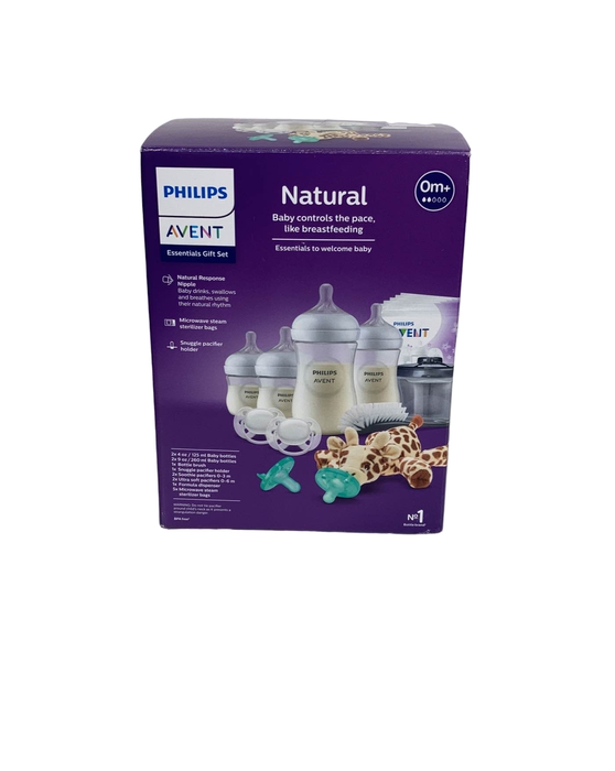 used Philips Avent Natural Baby Bottle Essentials Gift Set