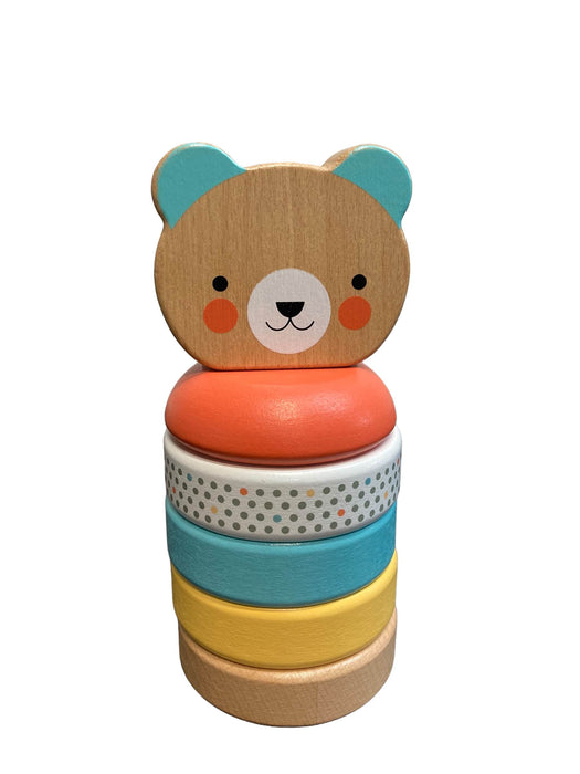 used Petit Collage Happy Bear Wooden Stacker