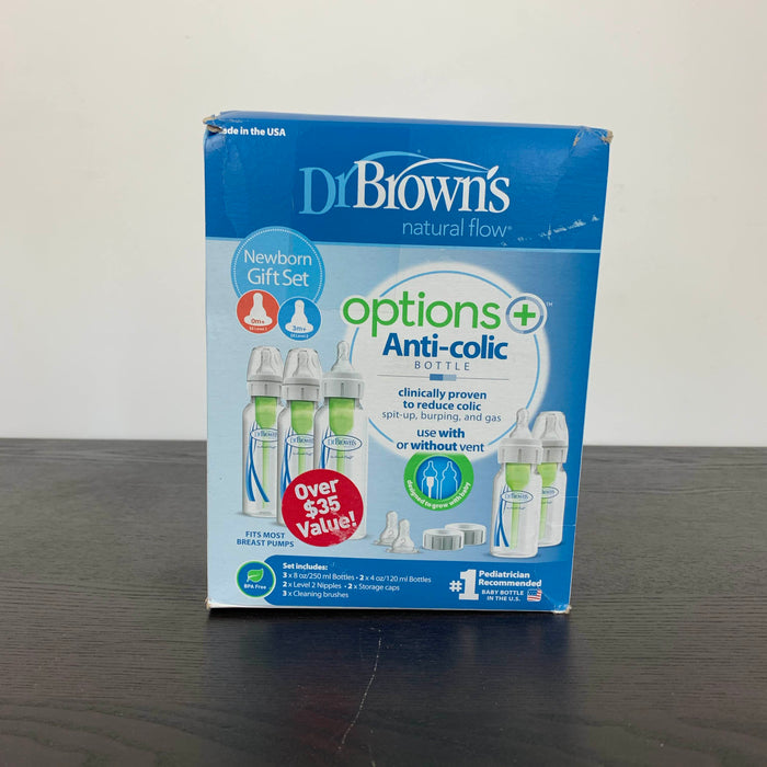 used Dr. Brown's Natural Flow Original Newborn Bottle Gift Set