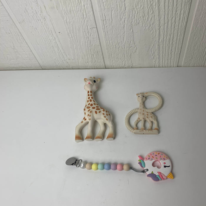 used BUNDLE Teething And Grasping Toys