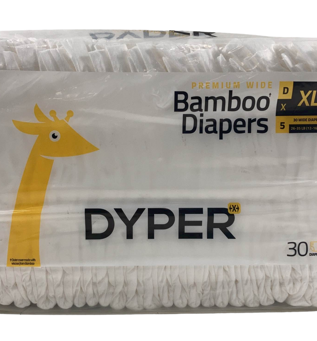 DYPER Bamboo Diapers, XL, 1 Sleeve