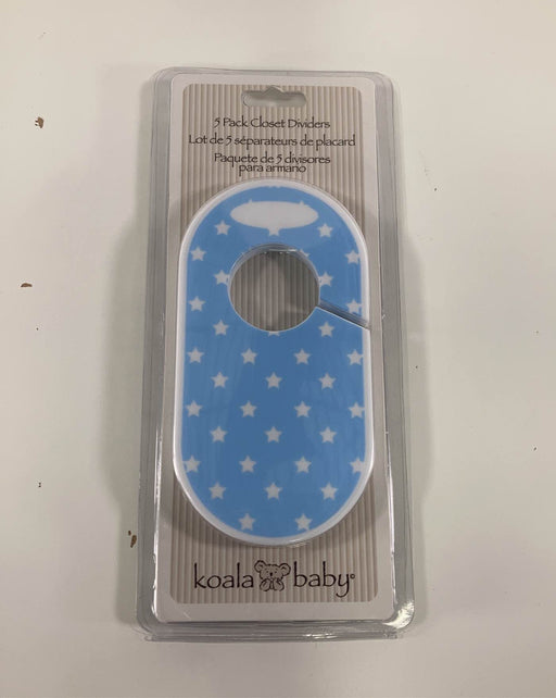 used Koala Baby Closet Dividers, - Blue with stars