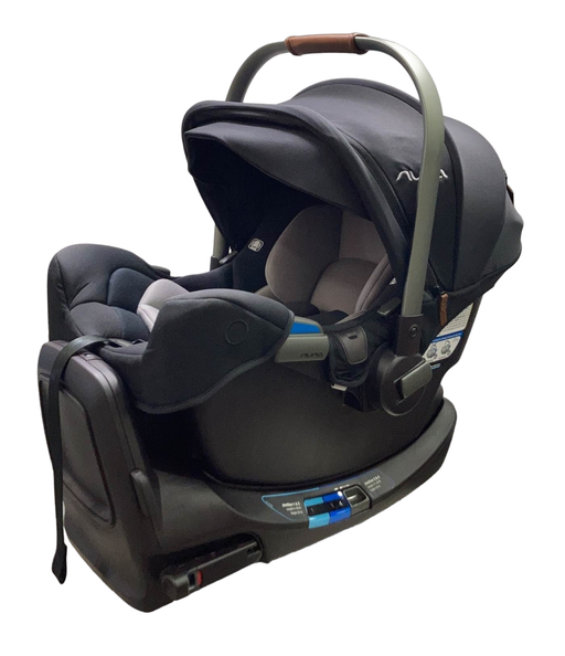 used Nuna PIPA rx Infant Car Seat with RELX Base, 2023, Caviar