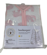 used Burt's Bees Baby Beekeeper Wearable Blanket, Small, 1.5 TOG (Medium Weight), Pink Elephant