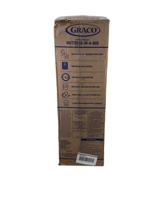 secondhand Graco Premium Foam Crib And Toddler Bed Mattress