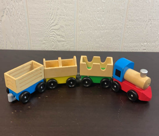 used Melissa & Doug Wooden Farm Train Set