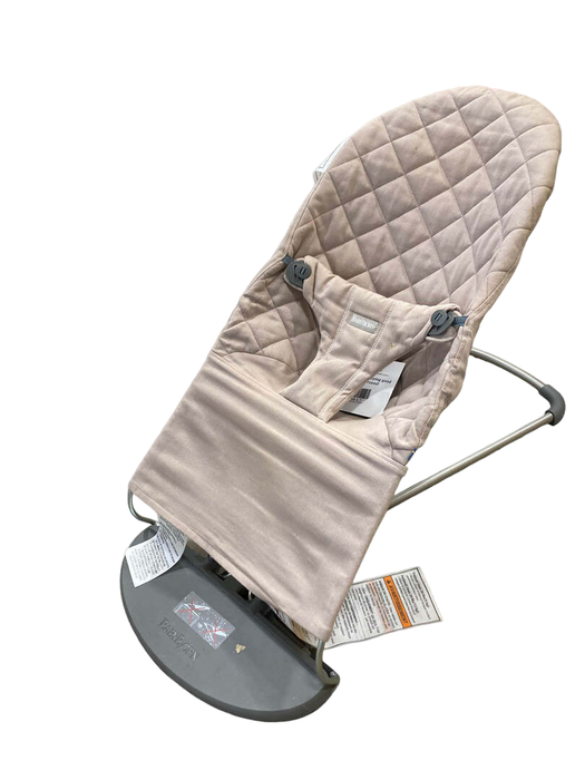 secondhand BabyBjorn Bouncer Bliss, Sand Gray Cotton Classic Quilt