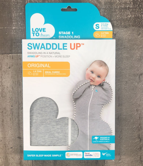 secondhand Love To Dream Swaddle UP Original Sleep Sack, Small, Grey