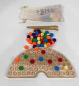 secondhand Montessori Rainbow Bead Game