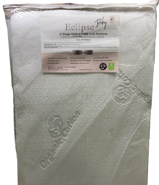 secondhand Eclipse Baby Wellness 2-Stage Hybrid EXCEL Crib Mattress