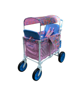 used Wonderfold W2 Luxe Multifunctional Double Stroller Wagon, Petal Pop Limited Edition, 2023