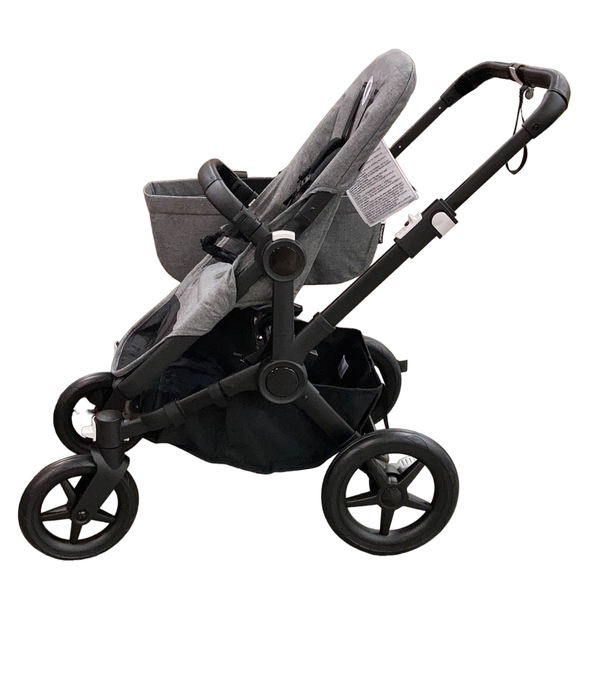 secondhand Bugaboo Donkey 5 Mono Base Stroller, Black, Grey Melange, 2023