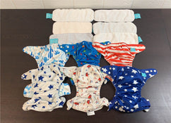 secondhand Charlie Banana Cloth Diapers And Inserts, One Size