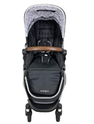 used Mockingbird Single Stroller, 2022, Black, Windowpane, Silver With Penny Leather