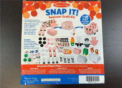 secondhand Melissa & Doug Snap It! Barnyard Farm Animals Beginner Craft Kit – Pig, Sheep, Cow, Chicken