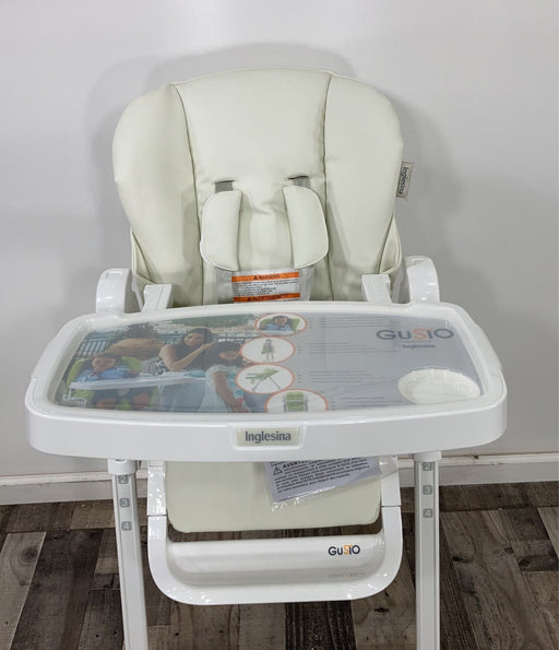 secondhand Inglesina Gusto High Chair, Solid Cream