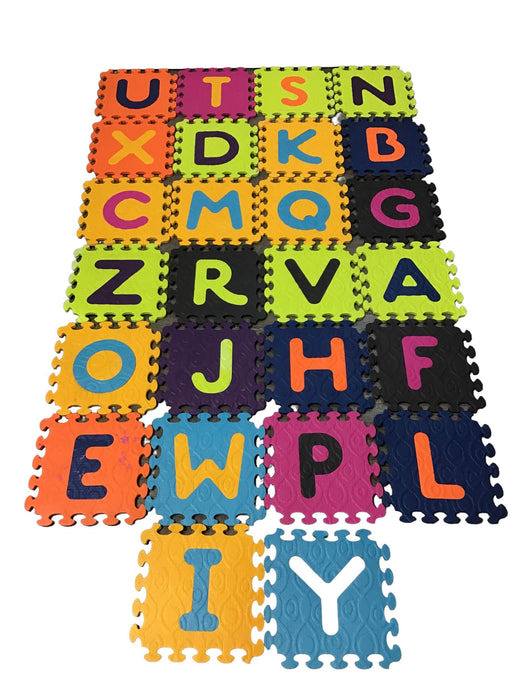 secondhand B. toys Alphabet Foam Tiles