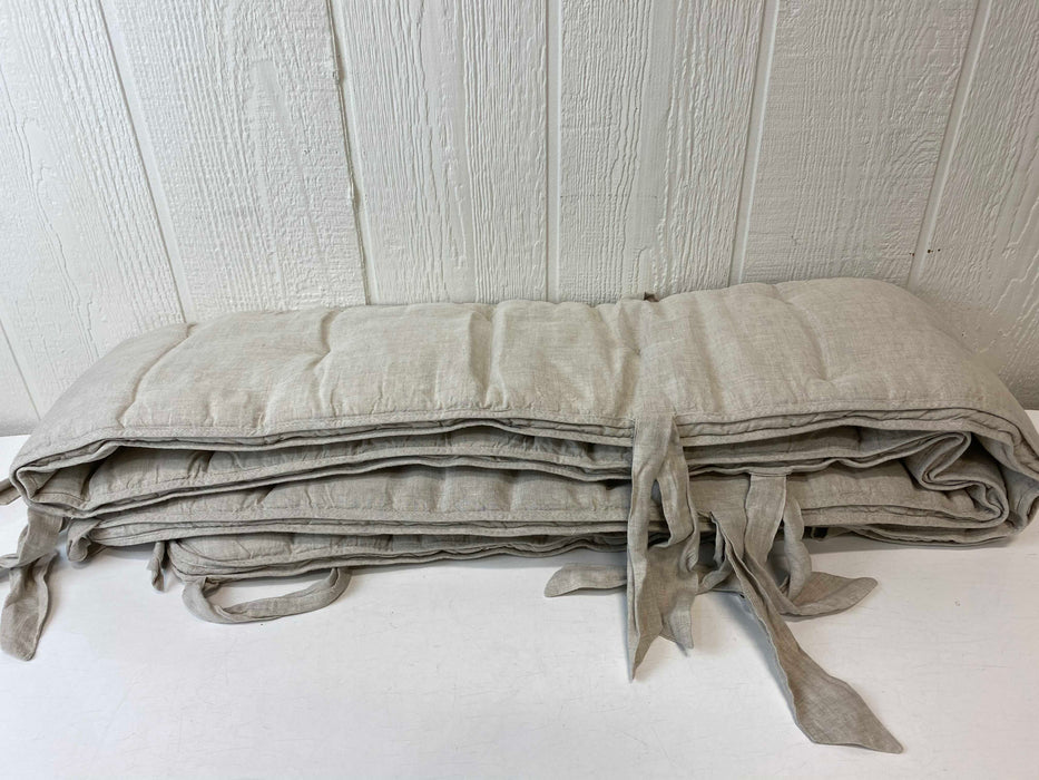 secondhand Restoration Hardware Baby & Child Washed Organic Linen Crib Sheet, Set