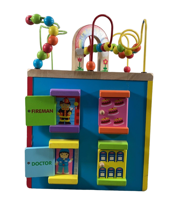 secondhand ALEX Toys Discover My Busy Town Wooden Activity Cube