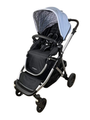 secondhand Mockingbird Single to Double Stroller, 2023, Silver with Black Leather, Windowpane, Sky