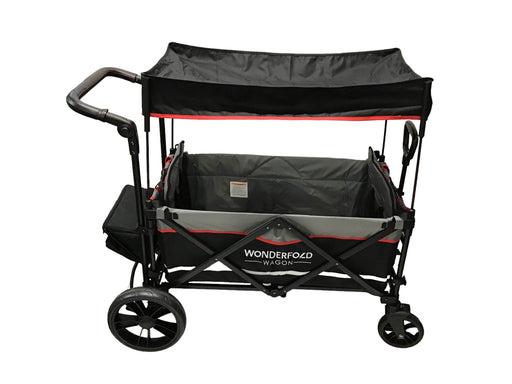 secondhand Wonderfold X2 Push + Pull Double Stroller Wagon, 2022, Black