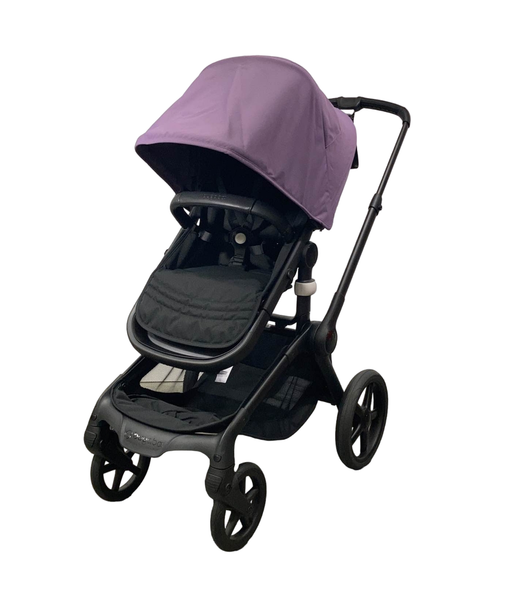 secondhand Bugaboo Fox 5 Stroller, 2023, Black Frame, Astro Purple - Midnight Black