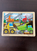 used Melissa & Doug 12-Piece Wooden Jigsaw Puzzle