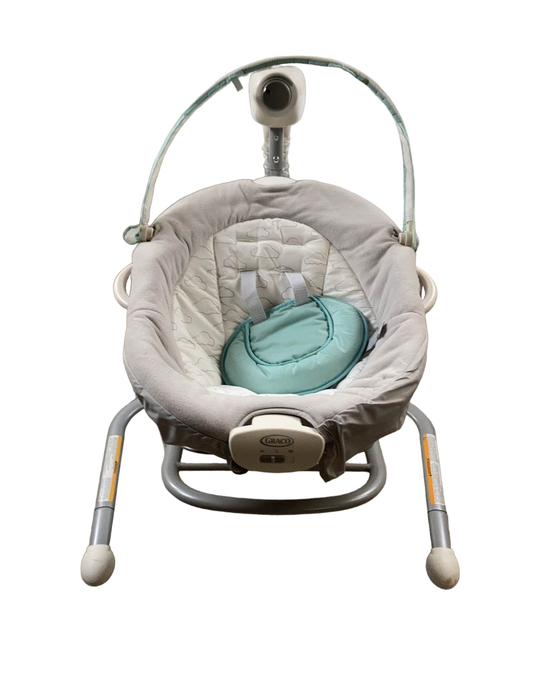 secondhand Graco Duet Sway Swing With Portable Rocker, Roam