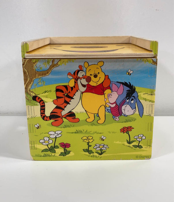 Melissa & Doug Winnie The Pooh Wooden Shape Sorting Cube