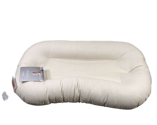 used Snuggle Me Organic Sensory Infant Lounger with Cover, Natural