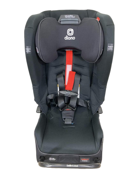 used Diono Radian 3RXT SafePlus Car Seat, Black Jet, 2022