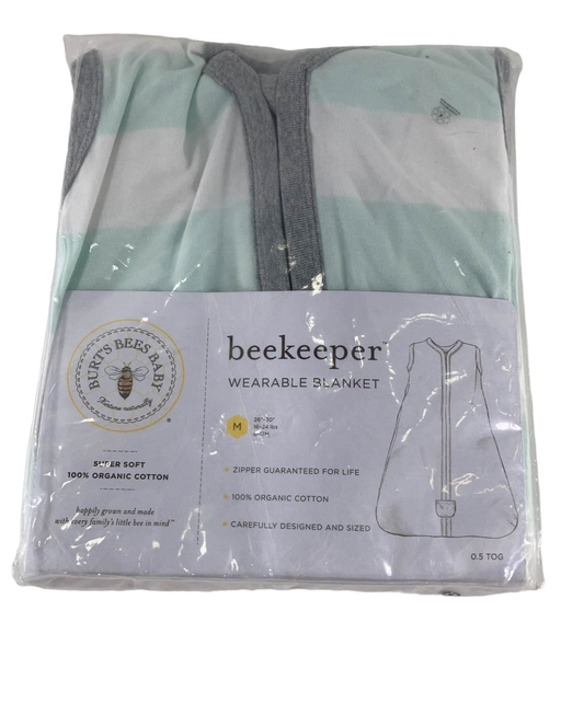 used Burt's Bees Baby Beekeeper Wearable Blanket, Seaglass, Medium, 0.5 TOG (Lightweight)