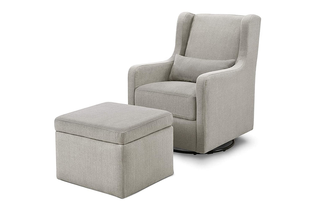 Carter's Davinci Adrian Swivel Glider, Performance Grey Linen