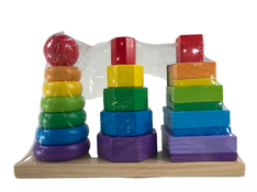 secondhand Melissa & Doug Geometric Stacker