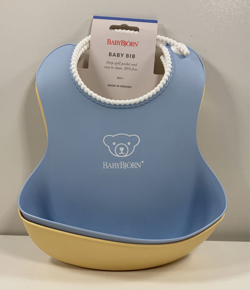 used BabyBjorn Bibs, Yellow/Powder Blue