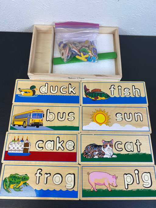 secondhand Melissa & Doug See & Spell Wooden Educational Board