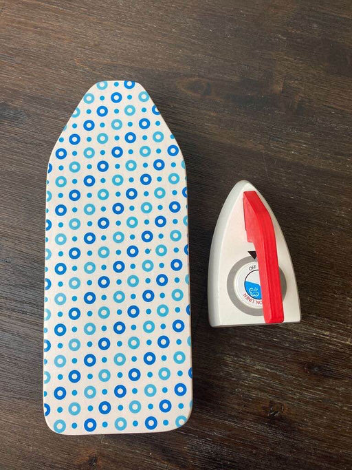 secondhand Wooden Ironing Board And Iron