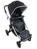 used Mockingbird Single to Double Stroller, 2022, Silver with Black Leather, Watercolor Drops, Black