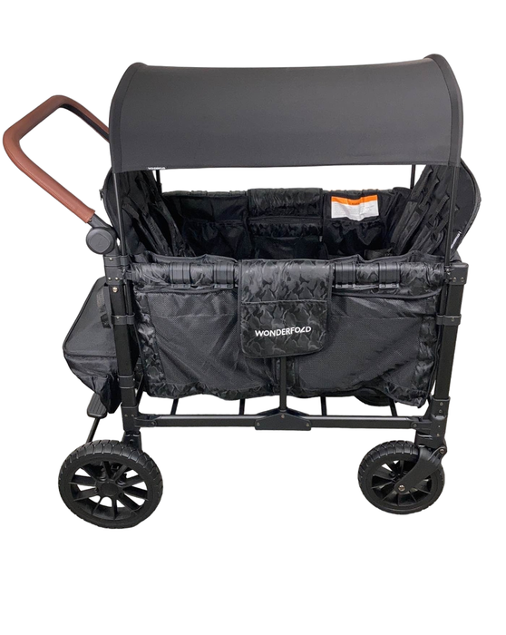 secondhand Wonderfold W4 Luxe Quad Stroller Wagon, 2023, Elite Black Camo