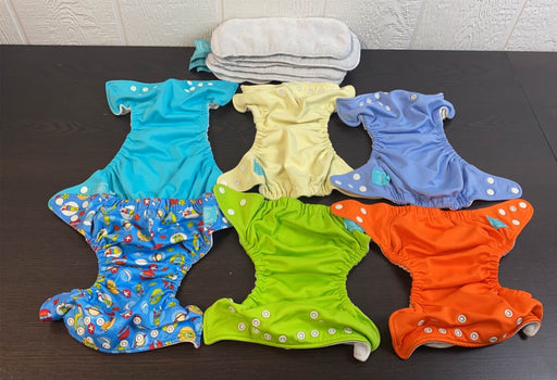 used Charlie Banana Cloth Diapers And Inserts, One Size