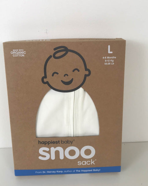 used Happiest Baby SNOO Sack, Large (18-25 lbs), Ivory