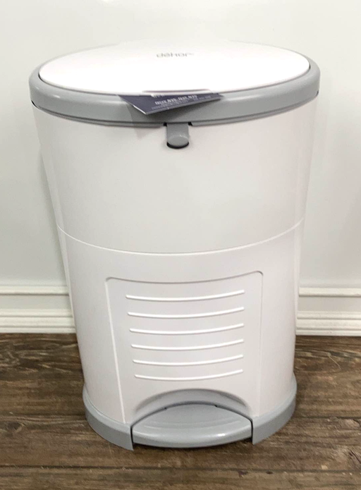 used Diaper Dekor Classic Diaper Pail, White